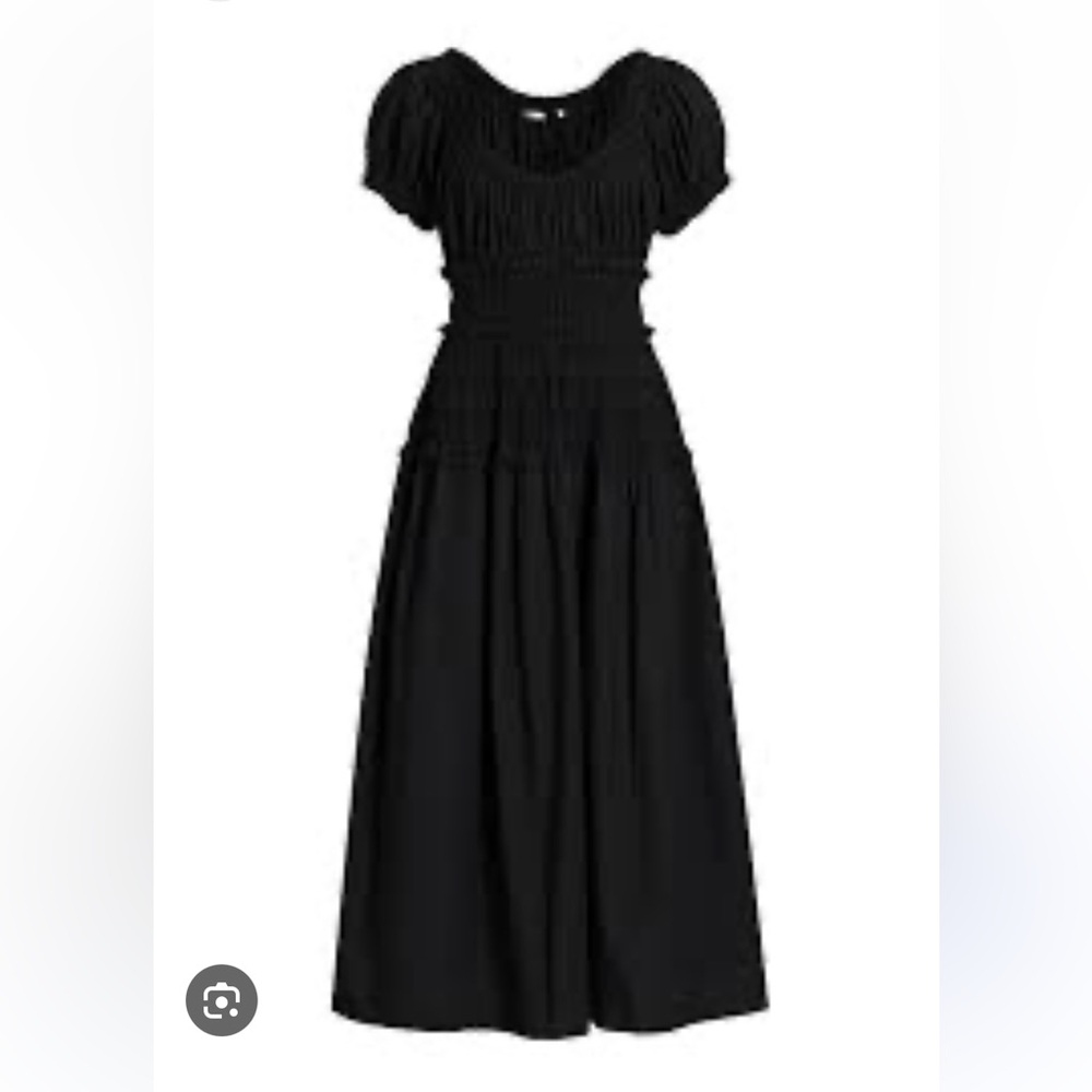 Dôen Leanne Black Midi Dress
